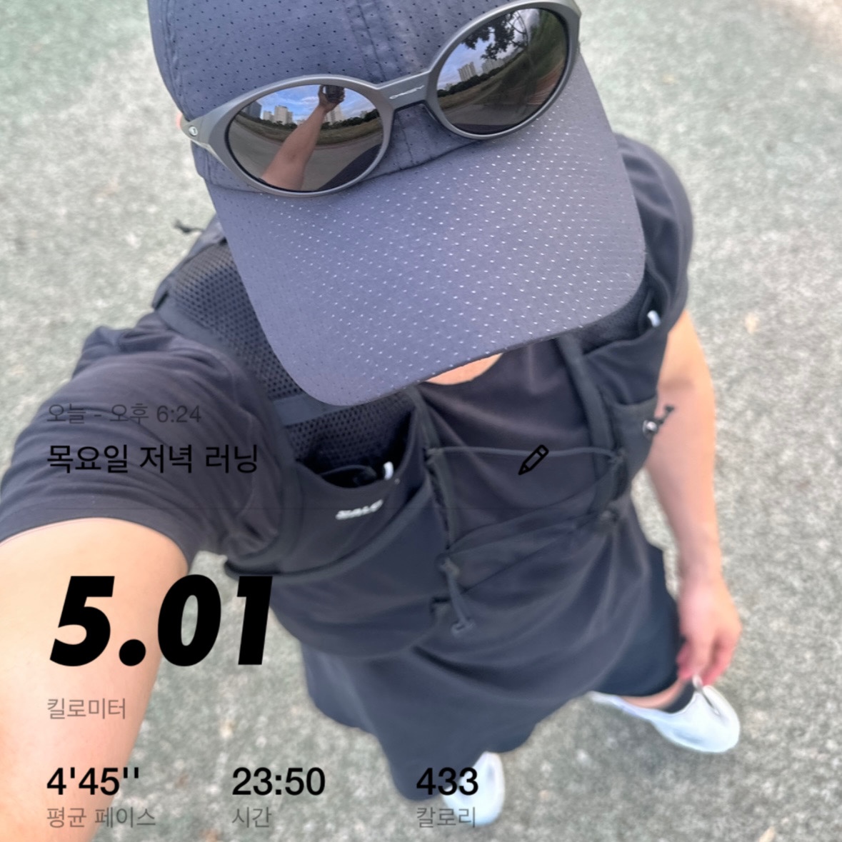 Salomon Active Skin 4 Set Black Metal, Oakley Eye Jacket Redux Matte Black Frame Prizm Grey Lenses High Bridge Fit 착용 스타일 - 1