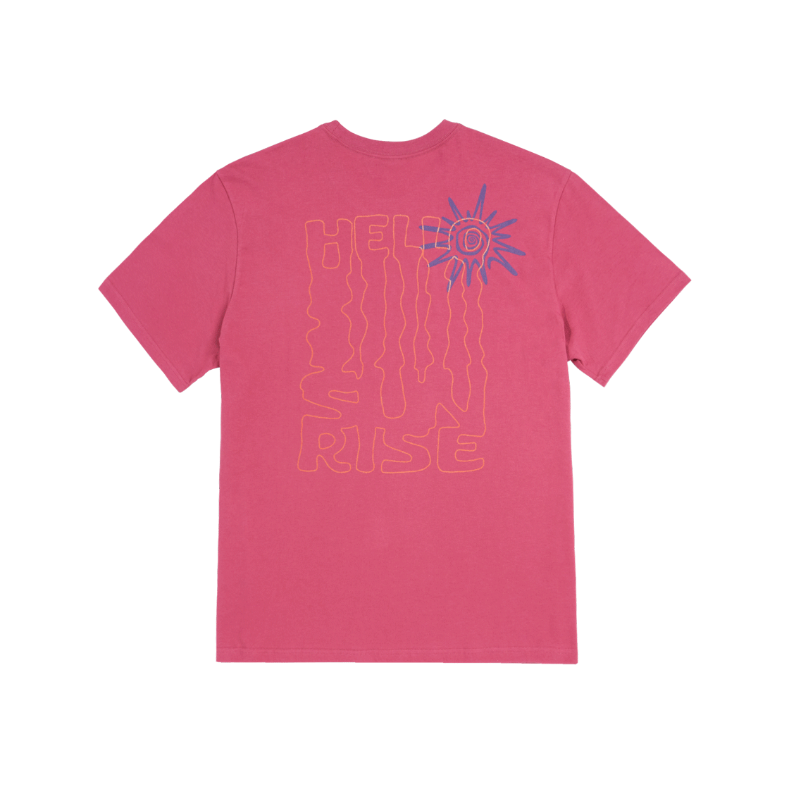헬로선라이즈 HS 와인딩 타이포 티셔츠 마젠타 핑크(Hello Sunrise HS Winding Typo Tee Magenta Pink) - 2