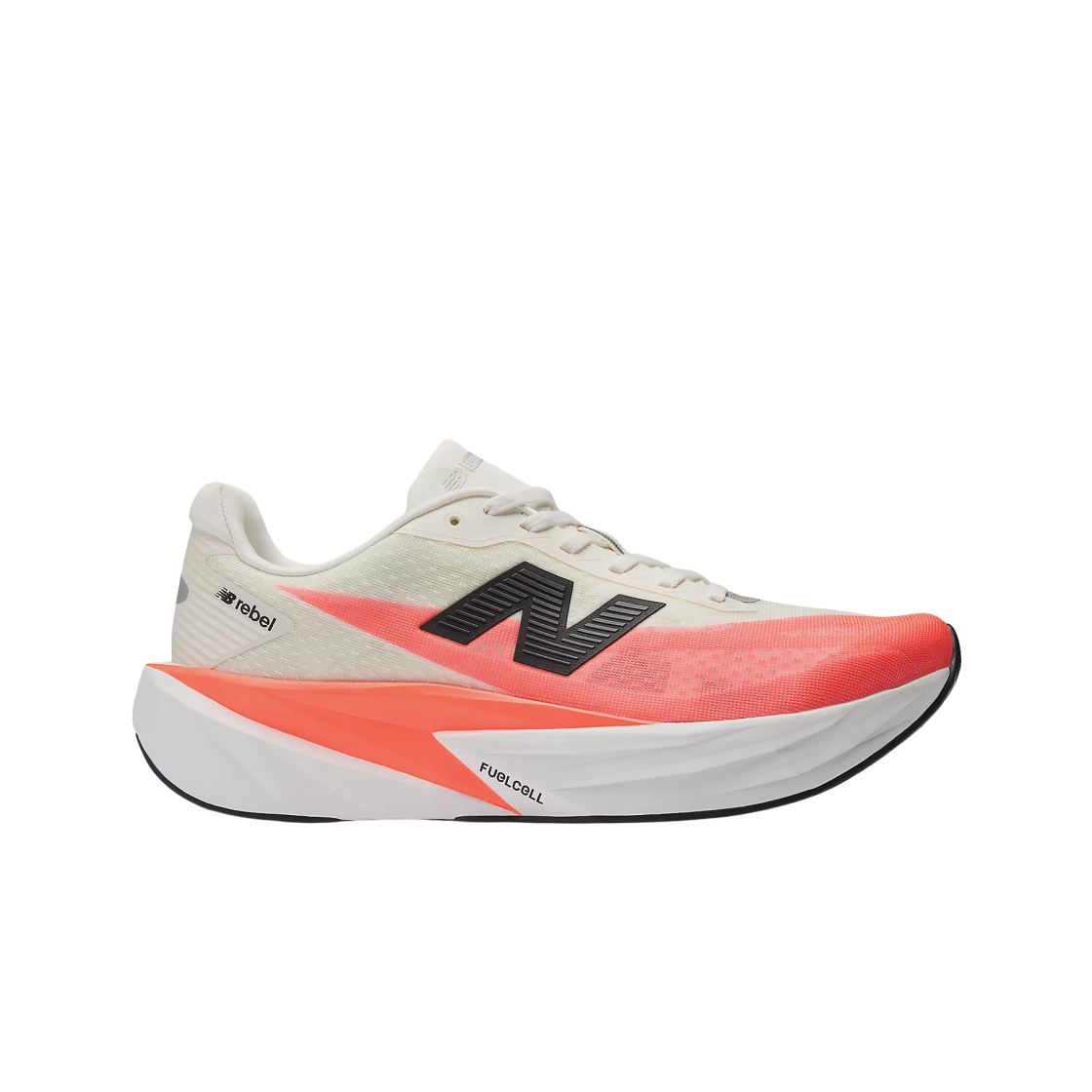뉴발란스 퓨어셀 레벨 v5 얼젠트 레드 화이트 씨 솔트 - D 스탠다드(New Balance FuelCell Rebel v5 Urgent Red White Sea Salt - D Standard)