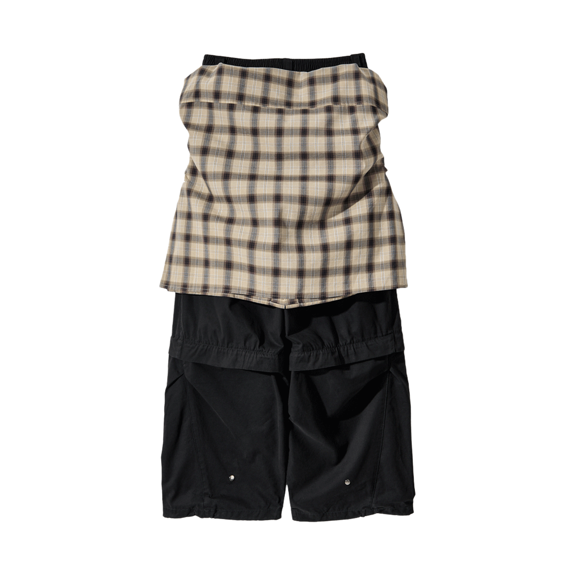 코드 랩 셔츠 3-컨버트 디테쳐블 팬츠 블랙(Cord Wrap Shirts 3-Convert Detachable Pants Black) - 2