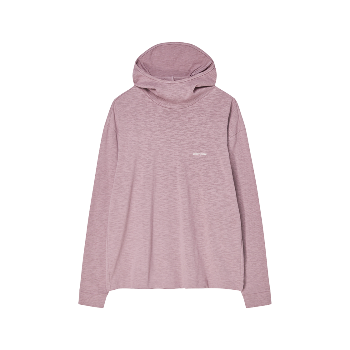 애프터 프레이 후디드 터틀넥 티셔츠 더스트 핑크(After Pray Hooded Turtleneck T-Shirt Dust Pink)