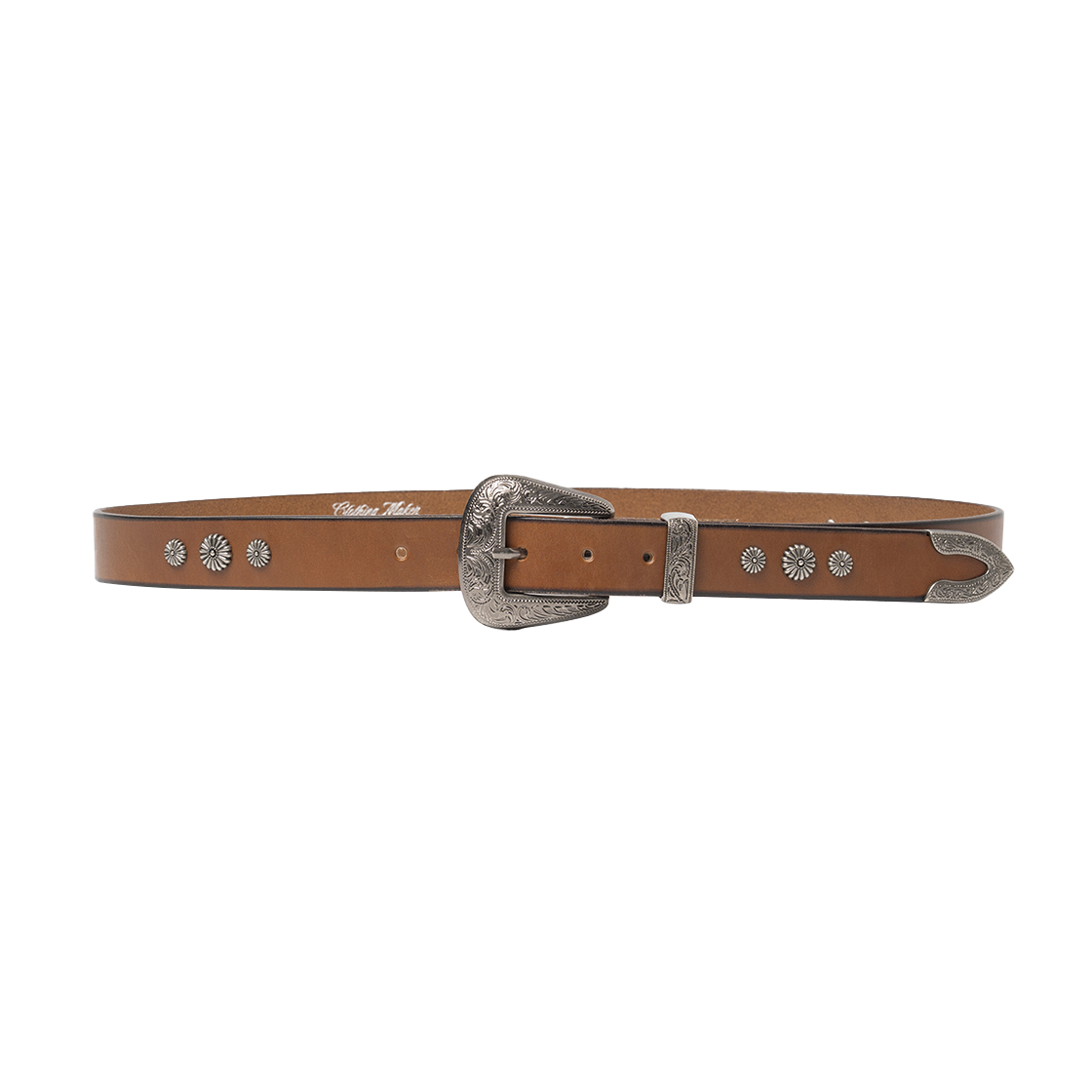 UB2534BT094MBR Uniform Bridge Western Leather Belt Brown