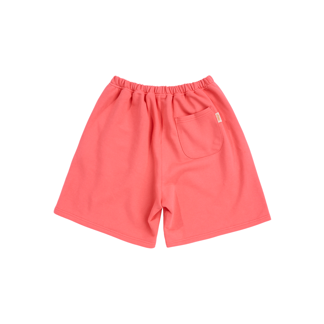 HS52PT002PK Hello Sunrise Volume Typo Half Sweatpants_Coral Pink - #2