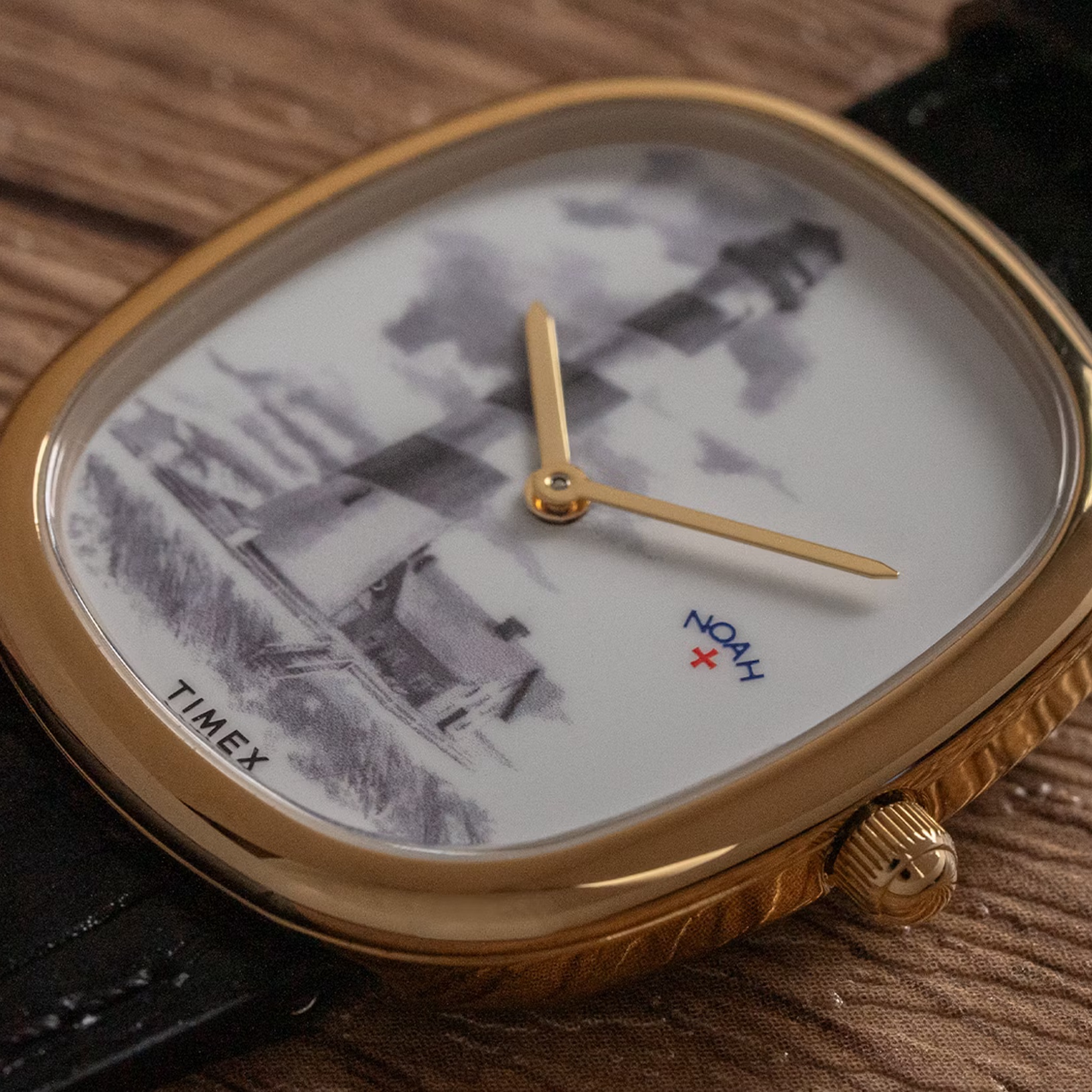 Timex x Noah Lighthouse Watch Black Gold 착용 스타일 - 2