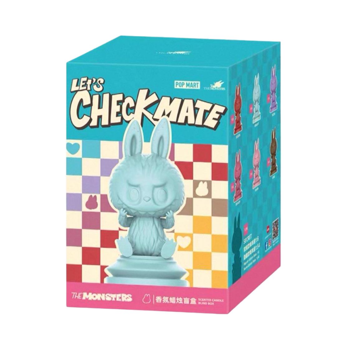 팝마트 더 몬스터즈 체크메이트 시리즈 센티드 캔들 미개봉 랜덤박스 (1개입)(Pop Mart The Monsters Checkmate Series Scented Candle Sealed Case (1 Blind Box))