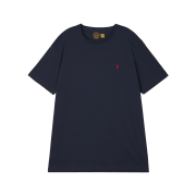 [20% 적립] Polo Ralph Lauren Custom Slim Fit Jersey Crewneck T-Shirt Ink - 25FW