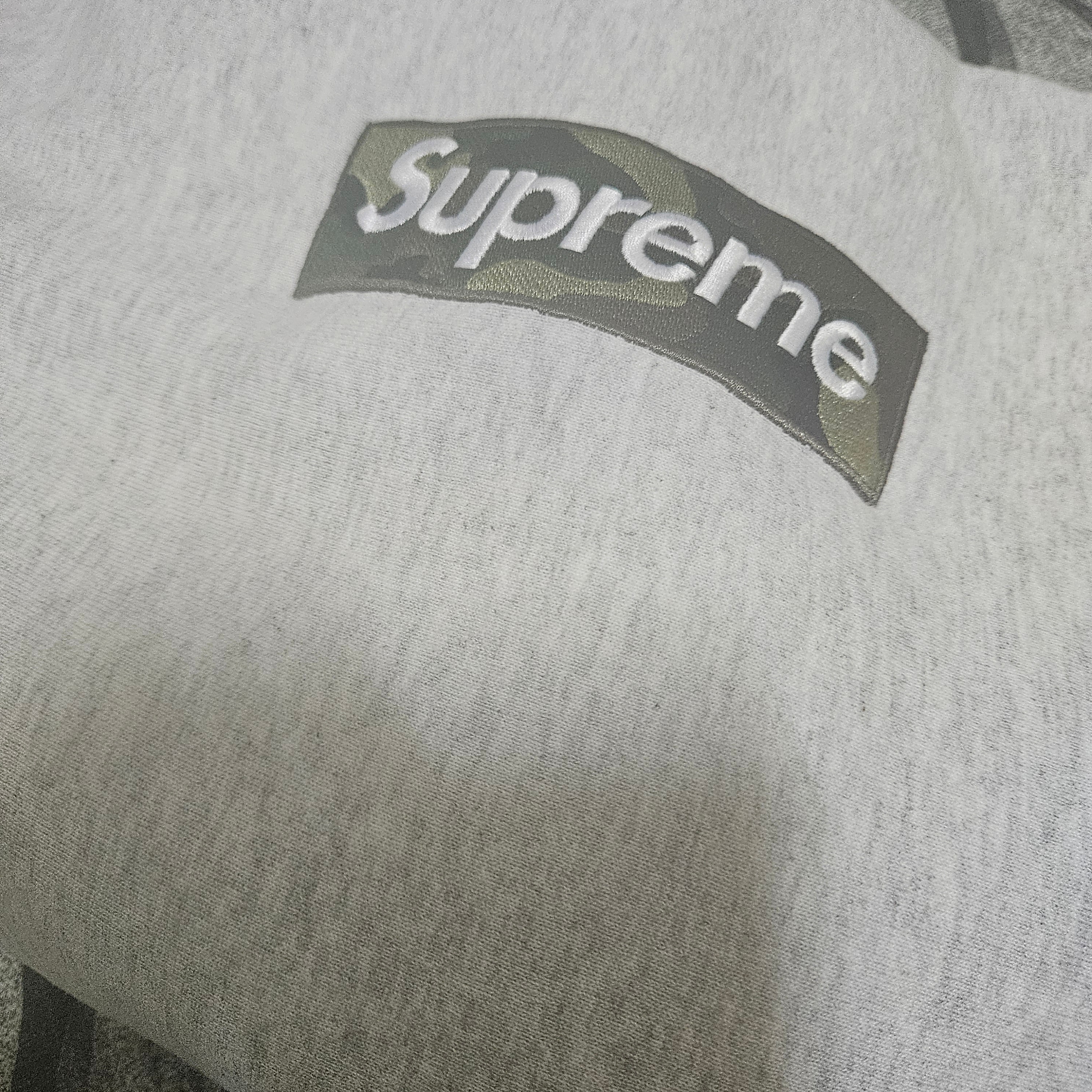 Supreme Box Logo Hooded Sweatshirt Ash Grey - 23FW 착용 스타일