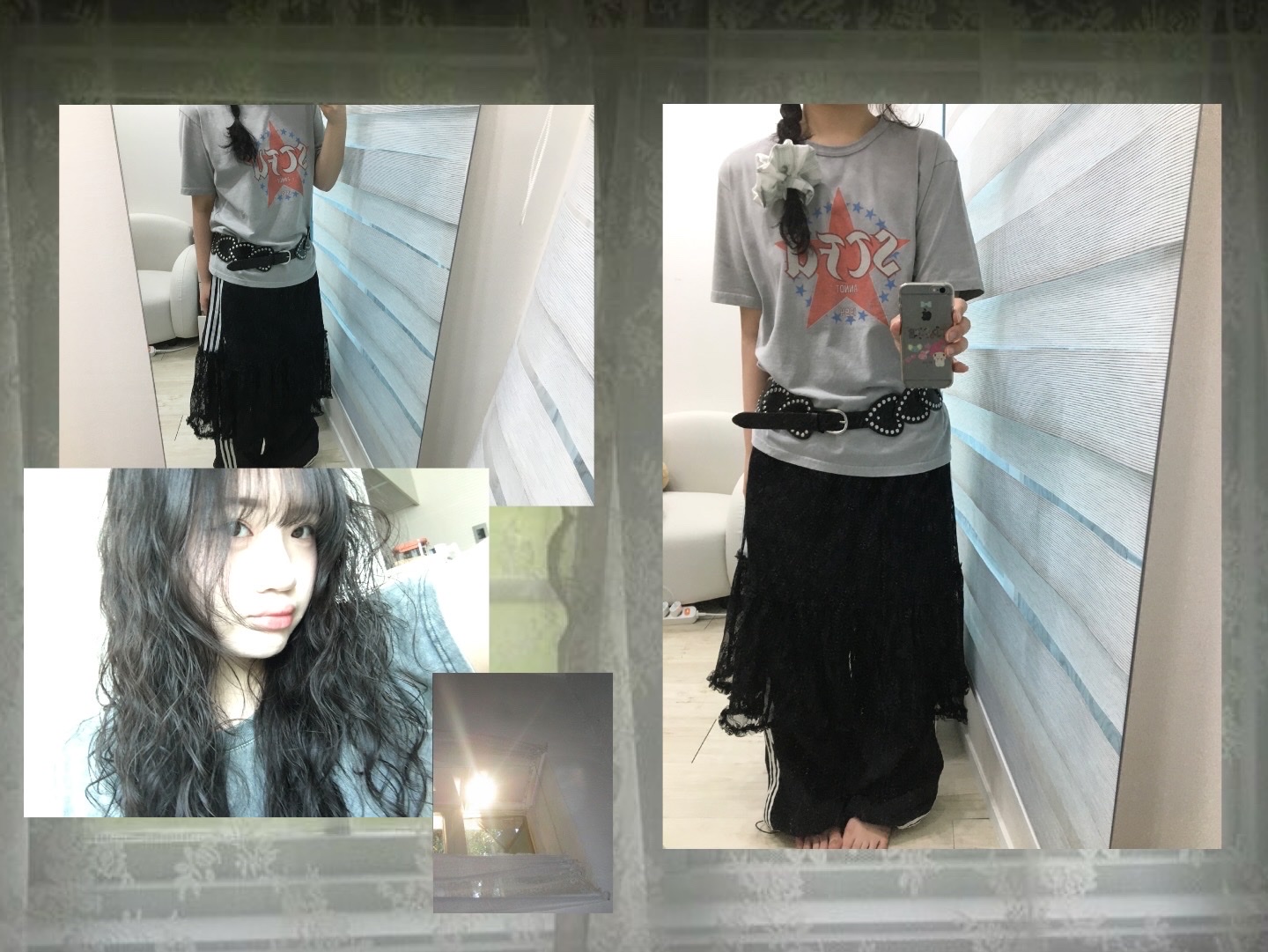 (W) Adidas Originals Lace Skirt Black - KR Sizing, ANNOT STFU Washed T-Shirt Pigment Gray 착용 스타일