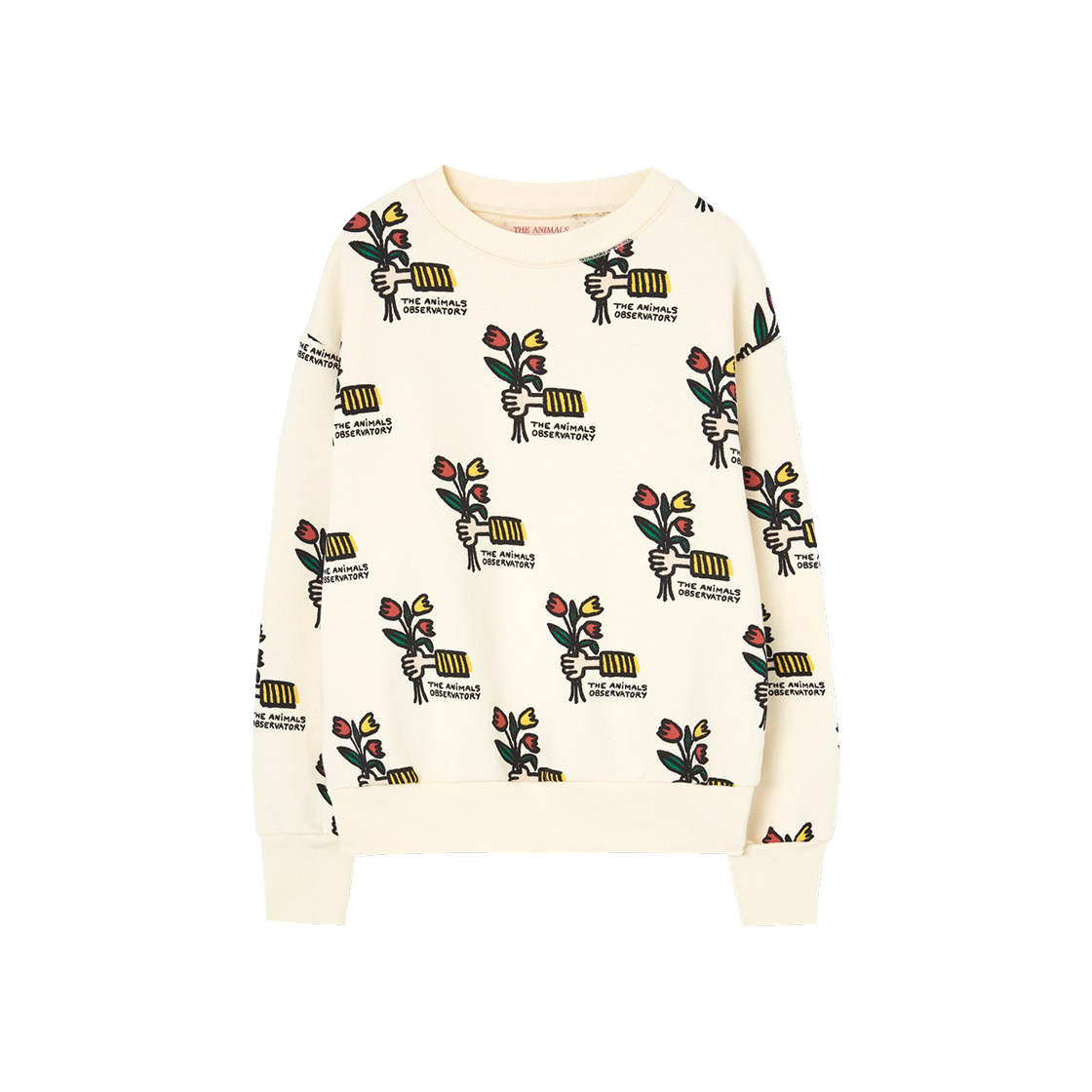 F25006-221-CW (Kids) TAO Bear Sweatshirt White