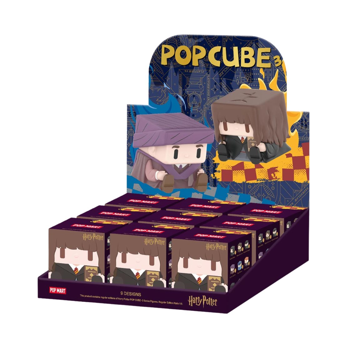 - Pop Mart Harry Potter Pop Cube-3 Series Figures (9 Blind Boxes)
