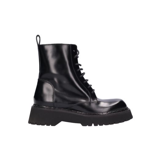 ITBSKRQ8C9FW Gucci Web Ankle Boots in Leather Black Size 38