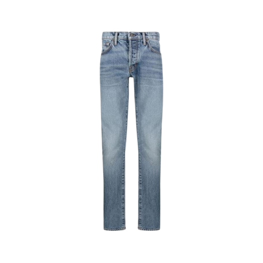 DPS001-DMC001S23-HB308 Tom Ford Washing Denim Pants Blue