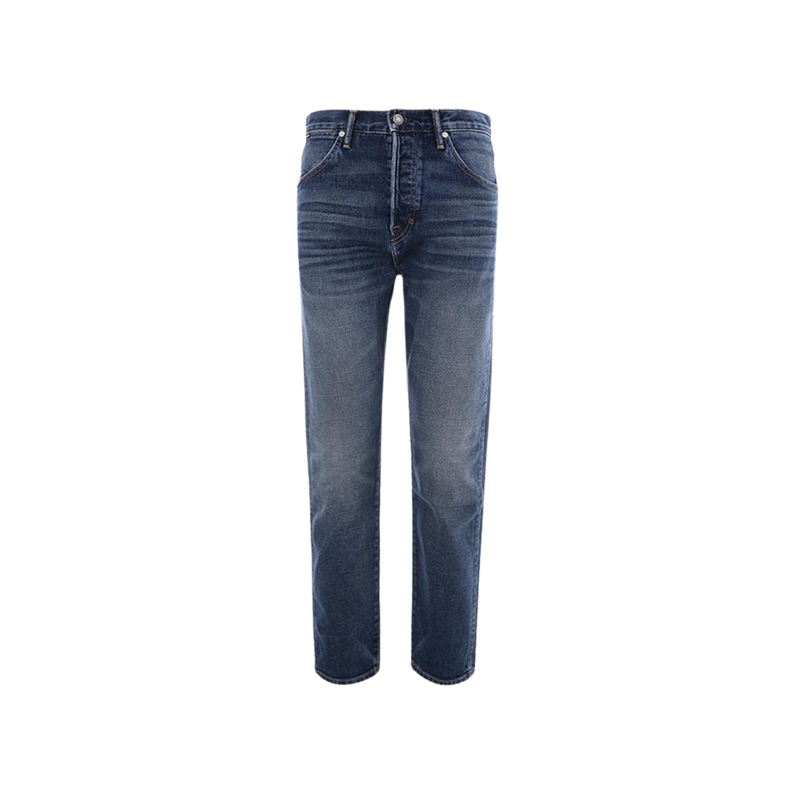 BZJ31-TFD017-B17 Tom Ford Washing Straight Denim Pants Blue