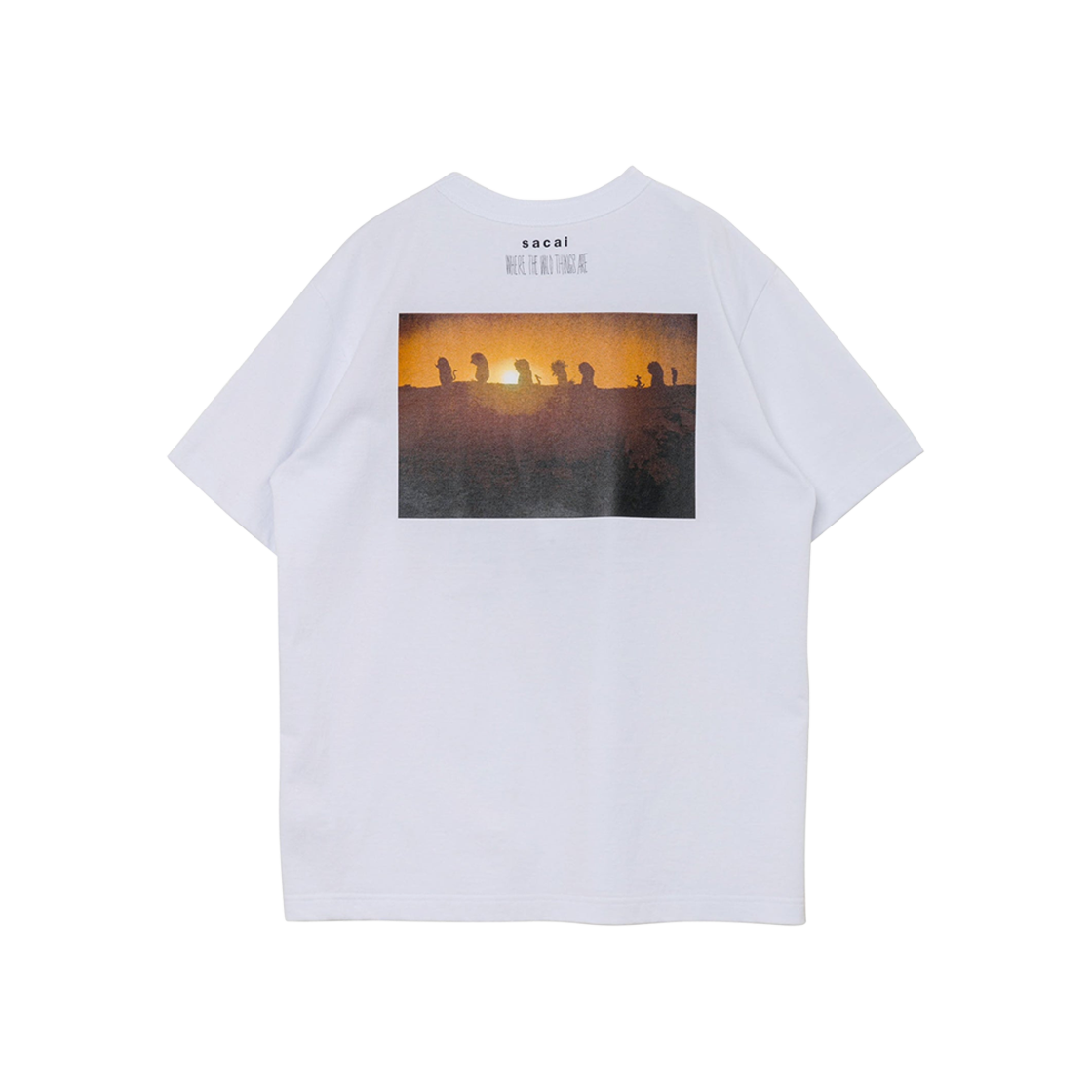 사카이 웨어 더 와일드 띵즈 아 티셔츠 화이트(Sacai Where The Wild Things Are T-Shirt White) - 2
