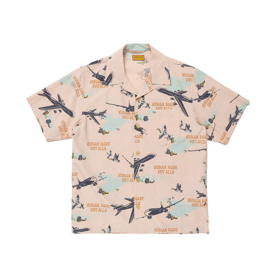HM29SH025 Human Made Aloha Shirt Pink