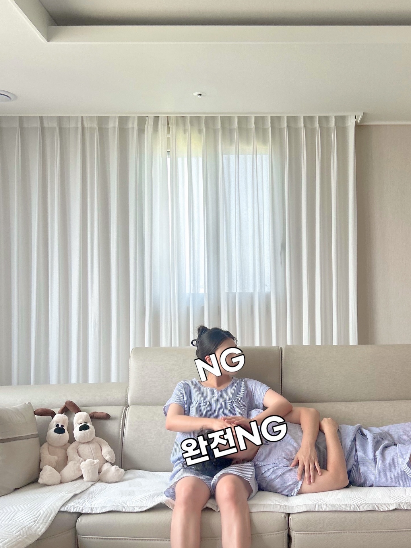 [3% 적립] Aone Cool Emboss Short Sleeve Pajamas Set Blue, [3% 적립] (W) Aone Cool Embro Short Sleeve Pajama Set Blue 착용 스타일 - 1