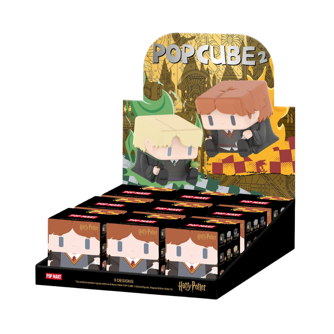 - Pop Mart Harry Potter Pop Cube-2 Series Figures (9 Blind Boxes)