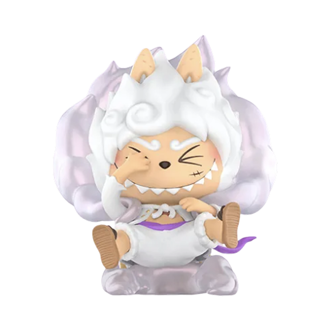 팝마트 라부부 더 몬스터즈 x 원피스 시리즈 피규어 몽키 D.루피 (기어 5) (개봉 박스)(Pop Mart Labubu The Monsters x One Piece Series Figures Monkey.D.Luffy (Gear 5) (Opened Case))