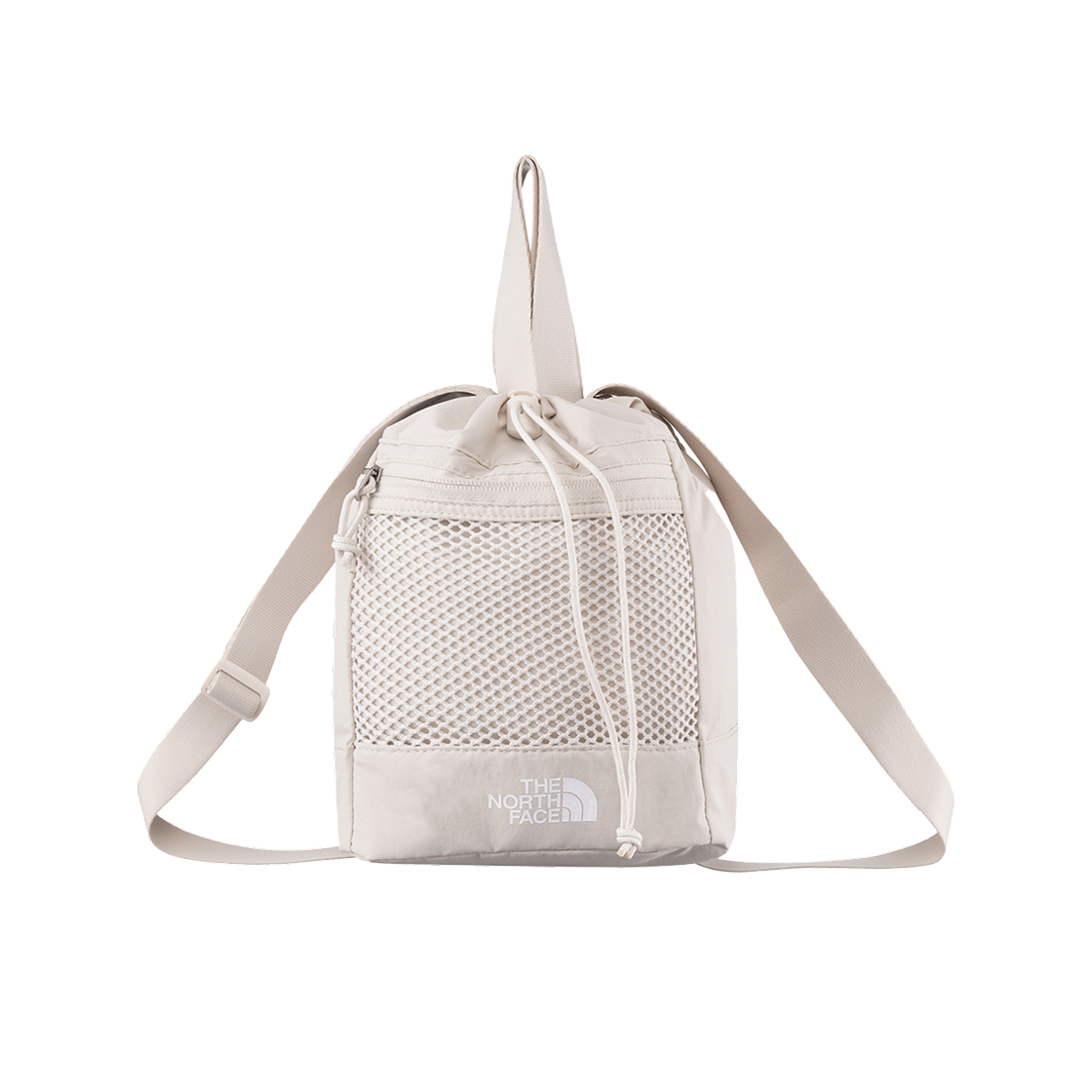 노스페이스 화이트 라벨 린든 메쉬 미니 버킷백 크림(The North Face White Label Linden Mesh Mini Bucket Bag Cream) - 1