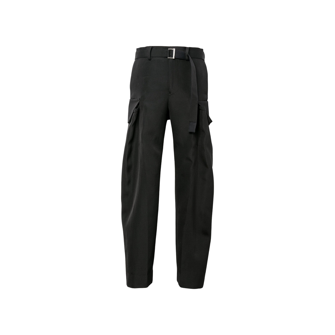 25-03741M-001 Sacai Double Faced Silk Cotton Pants Black