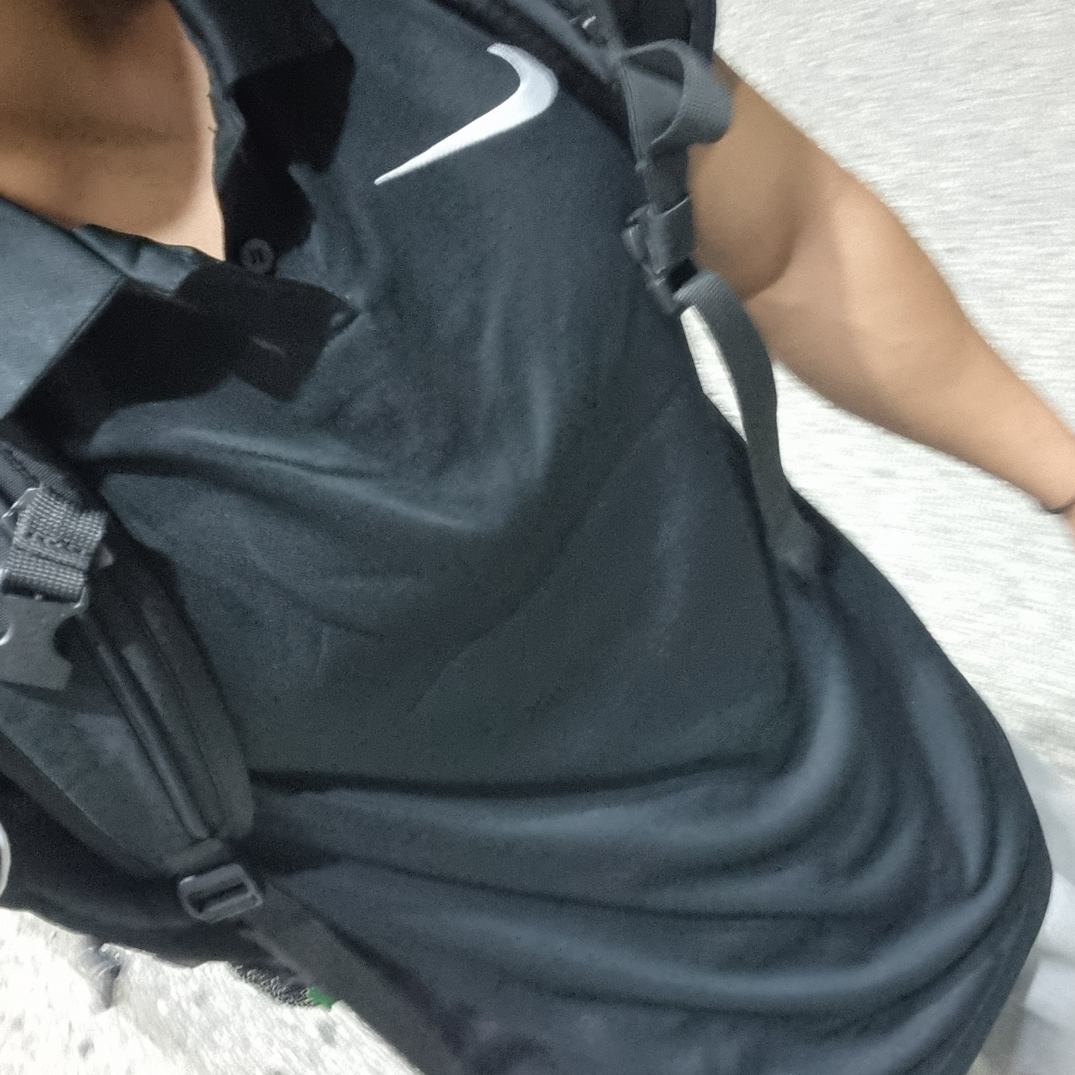 Nike Dri-Fit Park 20 Short Sleeve Polo Black 착용 스타일