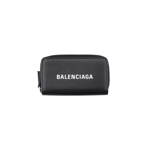 IT4HLOAHQN58 Balenciaga Card Holder in Leather Black