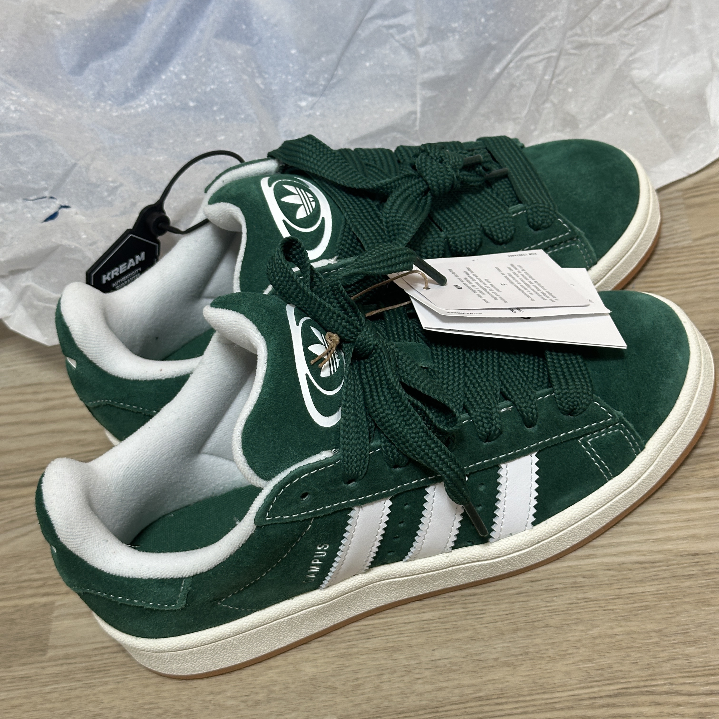 Adidas Campus 00s Dark Green 착용 스타일