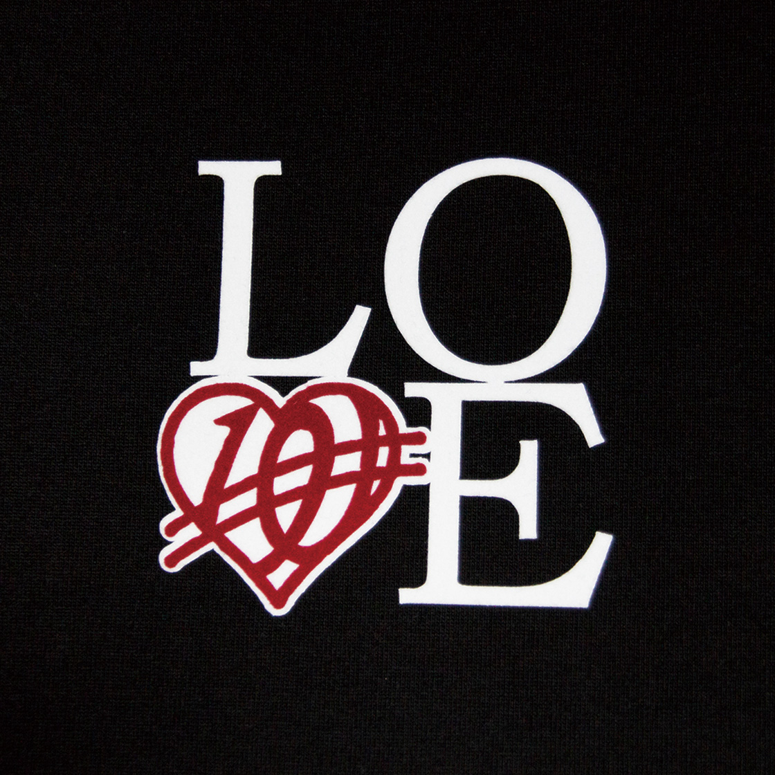위얼드월드 러브 크롭 링거 티셔츠 블랙(Weird World LOVE Crop Ringer T-shirt Black) - 4