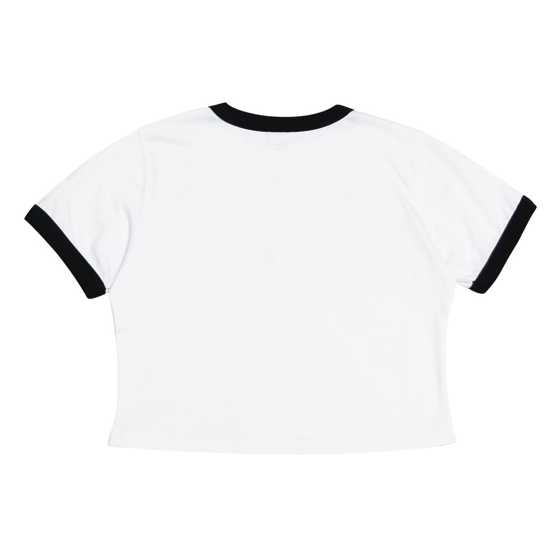 위얼드월드 러브 크롭 링거 티셔츠 화이트(Weird World LOVE Crop Ringer T-shirt White) - 2