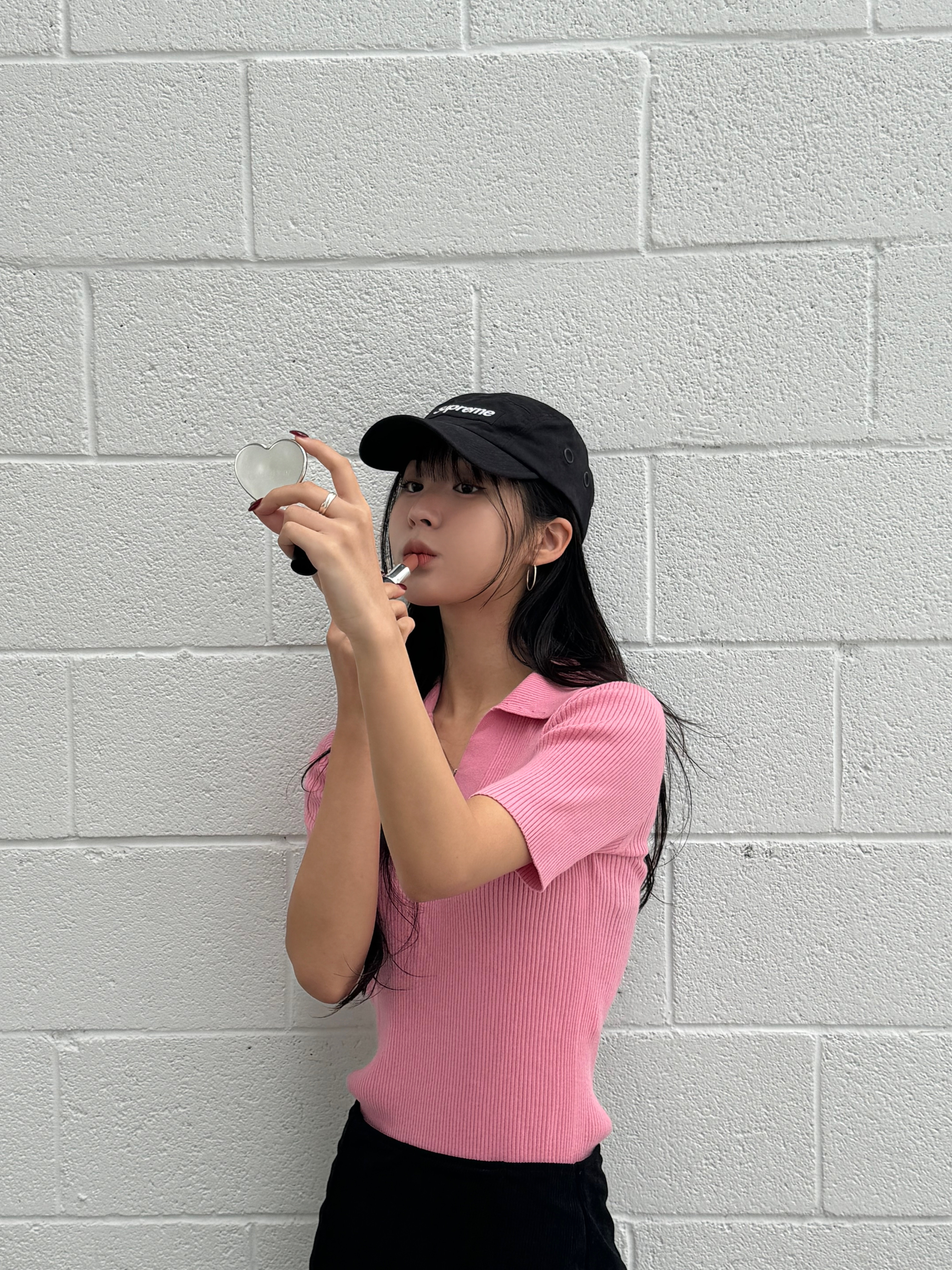 Supreme Military Camp Cap Black - 23SS 착용 스타일 - 4