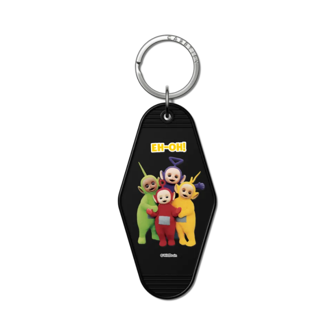 케이스티파이 x 텔레토비 에-오 키체인 태그 블랙(Casetify x Teletubbies EH-OH Keychain Tag Black)