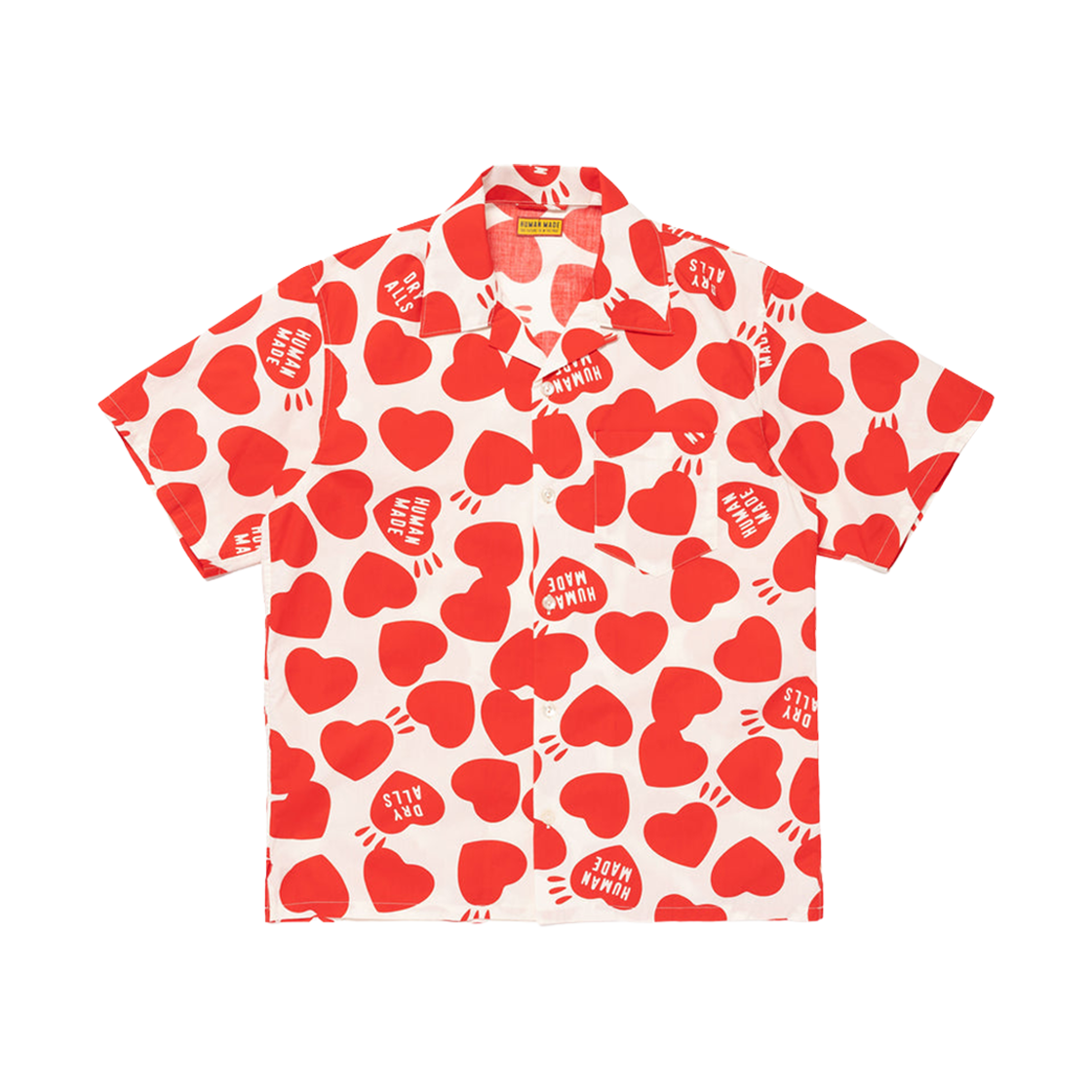 HM29SH026 Human Made Heart Aloha Shirt White