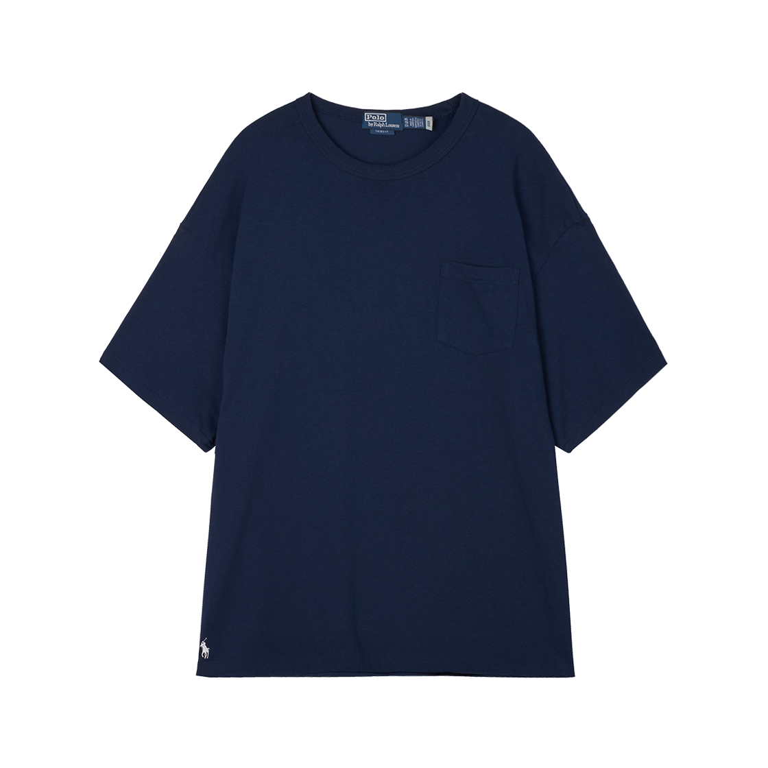KM5CTSSRLE0NY [30% 적립] Polo Ralph Lauren Big Fit Heavyweight Jersey T-Shirt Navy - 25FW - 대표 이미지 #1