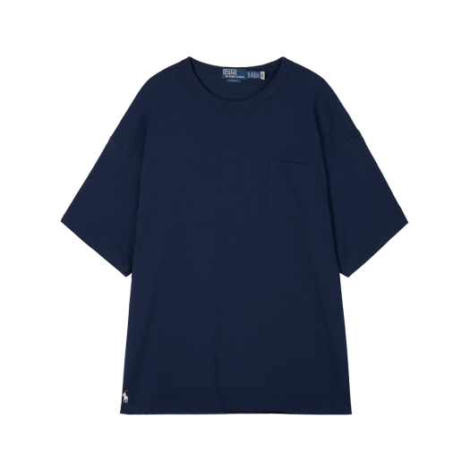 KM5CTSSRLE0NY [30% 적립] Polo Ralph Lauren Big Fit Heavyweight Jersey T-Shirt Navy - 25FW