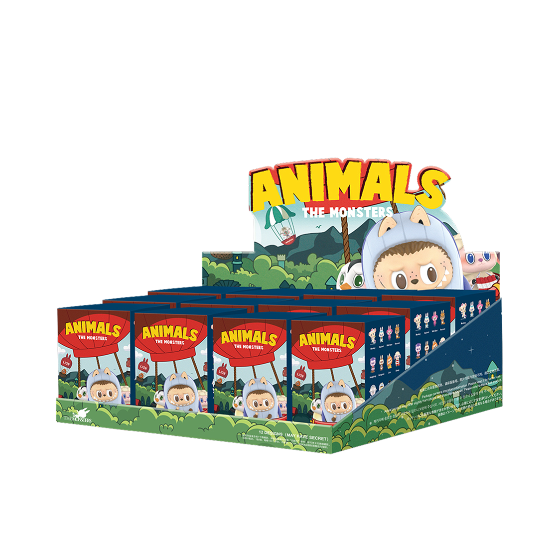 팝마트 더 몬스터즈 동물 시리즈 미개봉 랜덤박스 (12개입)(Pop Mart The Monsters Animals Series Sealed Case (12 Blind Boxes)) - 1