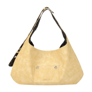 Leterie Buckle Reversible Shoulder Bag_Butter