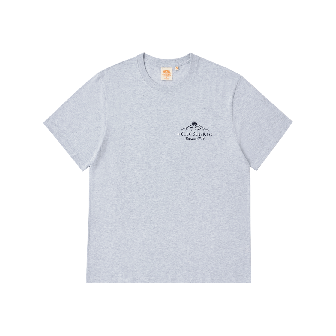 헬로선라이즈 HS 볼케이노 파크 티셔츠 3% 멜란지 그레이(Hello Sunrise HS Volcano Park Tee 3% Melange Gray)