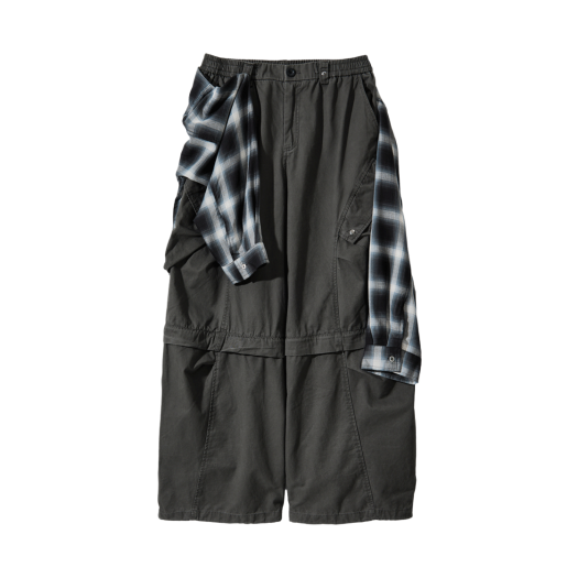 CDSMW3PT03CC Cord Wrap Shirts 3-Convert Detachable Pants Charcoal