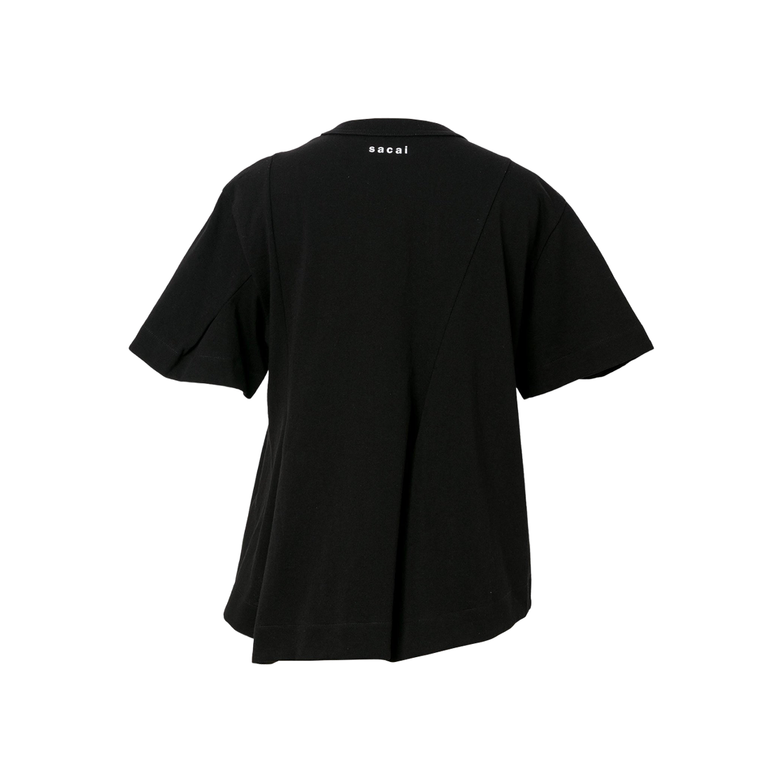 (W) 사카이 웨어 더 와일드 띵즈 아 코튼 저지 티셔츠 블랙((W) Sacai Where The Wild Things Are Cotton Jersey T-Shirt Black) - 2