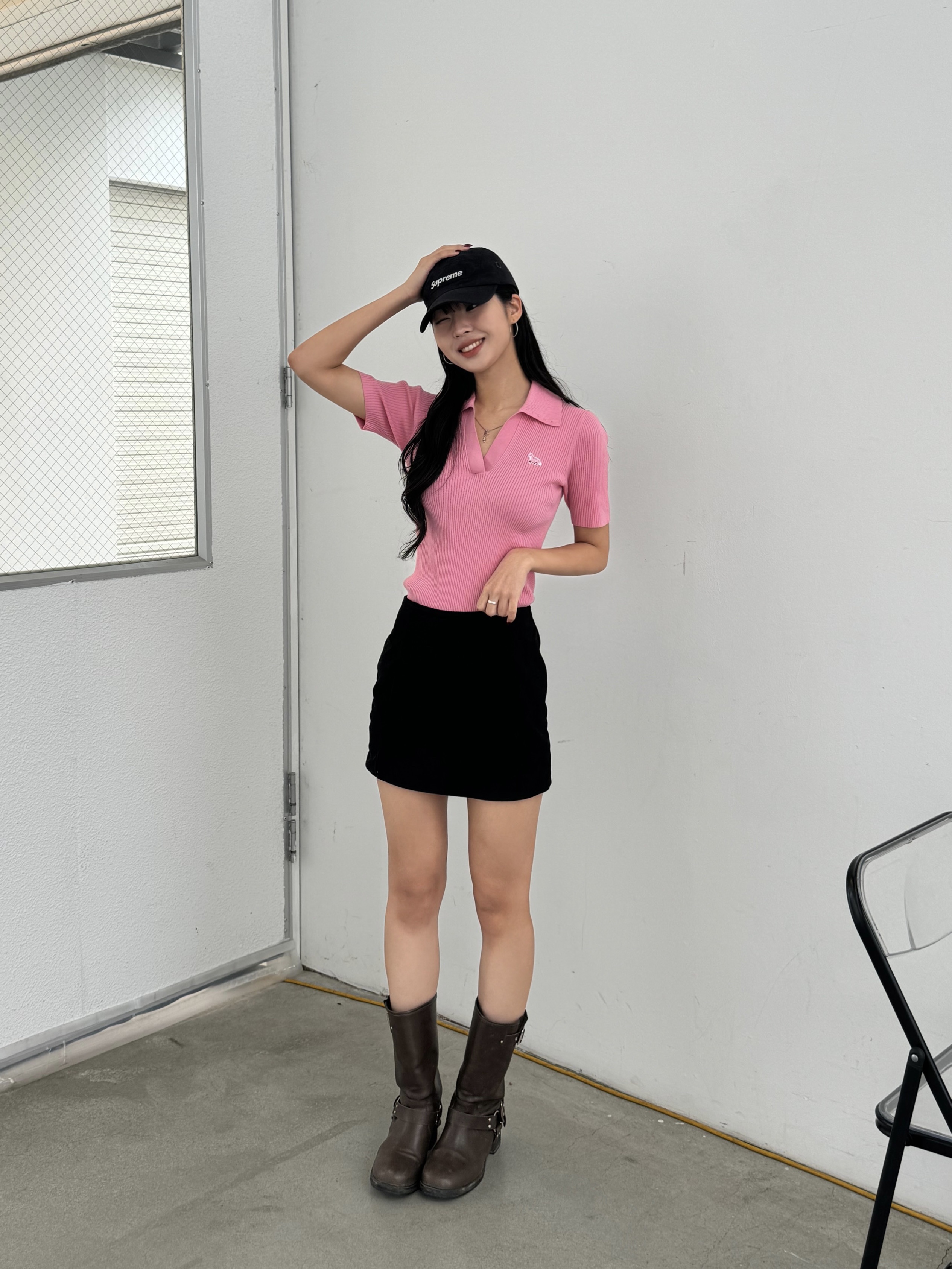 Supreme Military Camp Cap Black - 23SS 착용 스타일 - 6