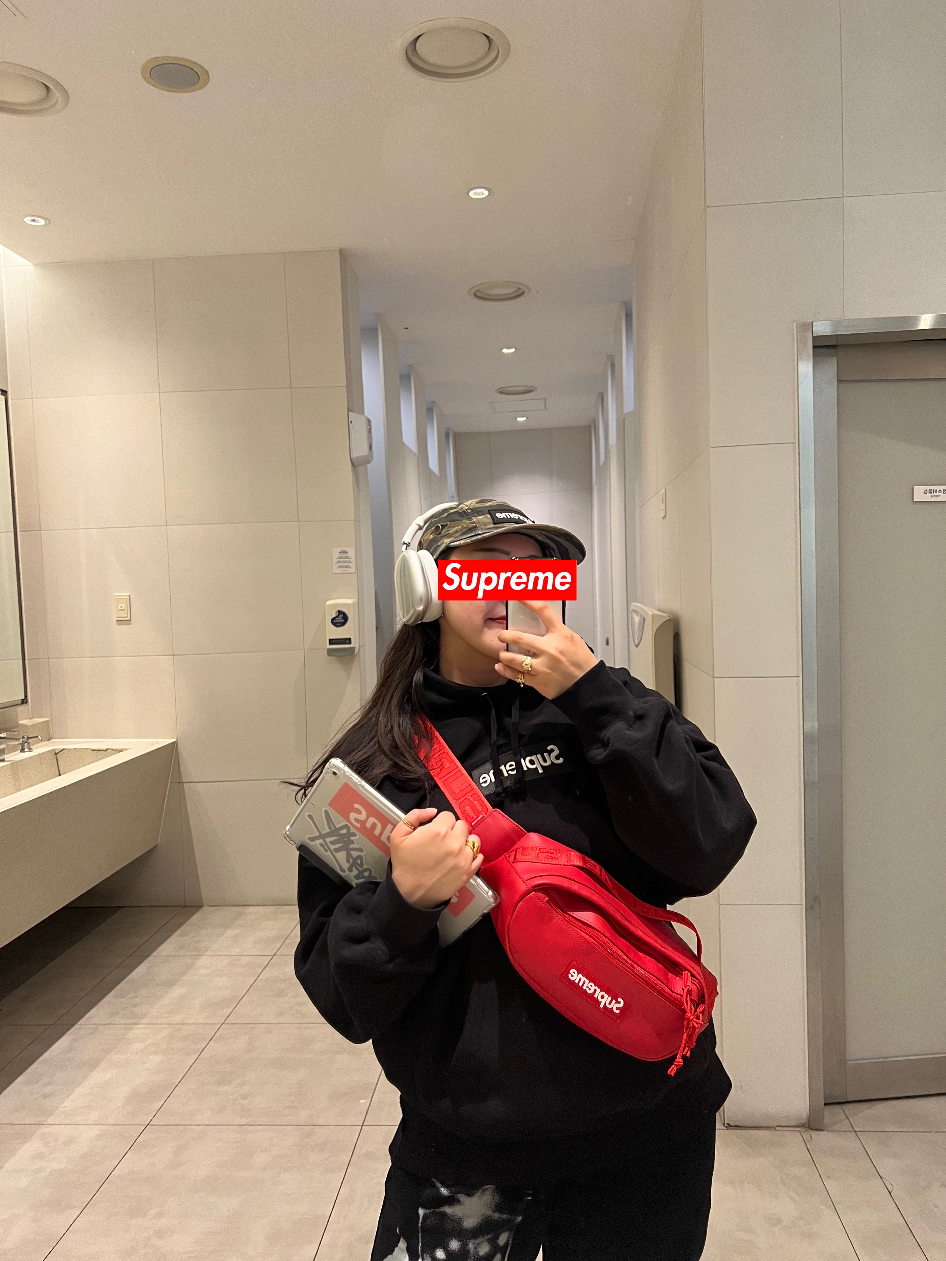 Supreme Military Camp Cap Olive Tiger Camo - 24SS, Apple AirPods Max Lightning Silver (Korean Ver.) 착용 스타일 - 2