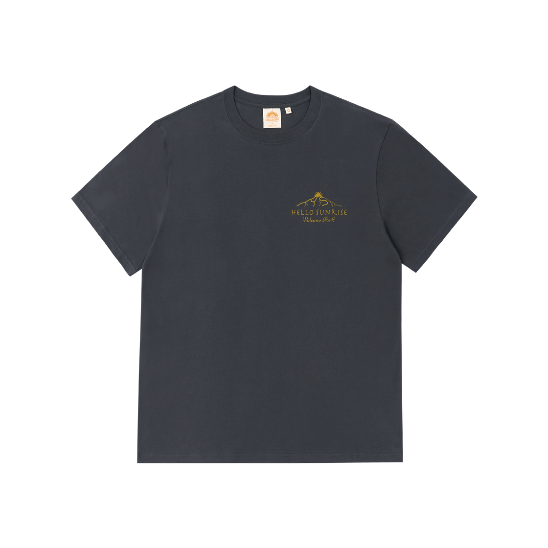 HS52SS014CH Hello Sunrise HS Volcano Park Tee Charcoal