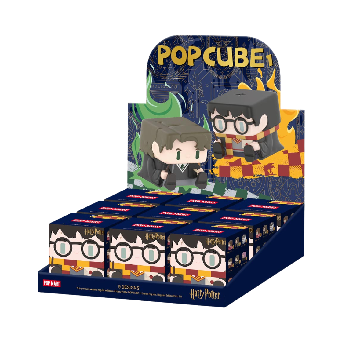 - Pop Mart Harry Potter Pop Cube-1 Series Figures (9 Blind Boxes)