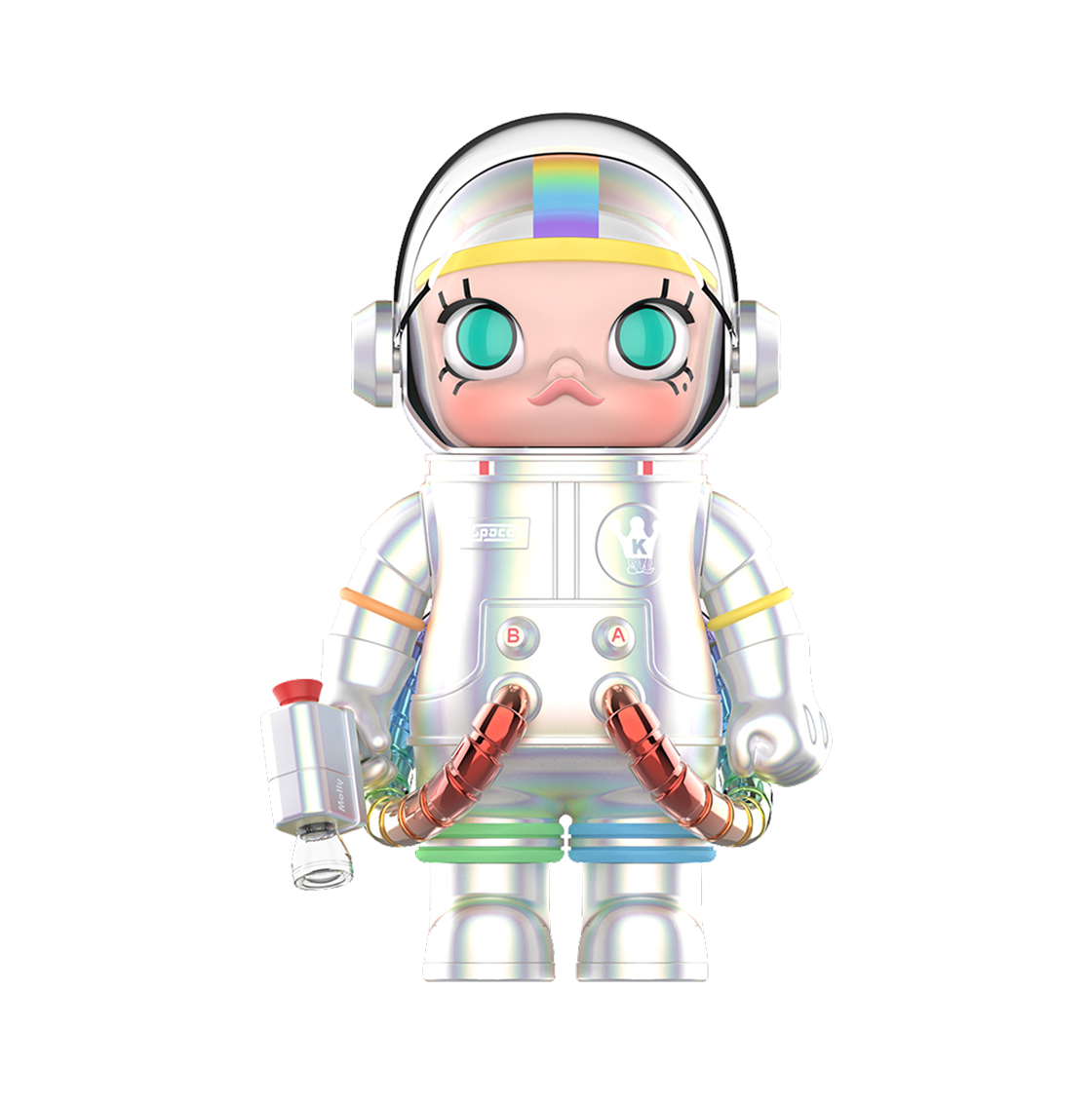 팝마트 메가 스페이스 몰리 400% 레인보우 2.0(Pop Mart Mega Space Molly 400% Rainbow 2.0)