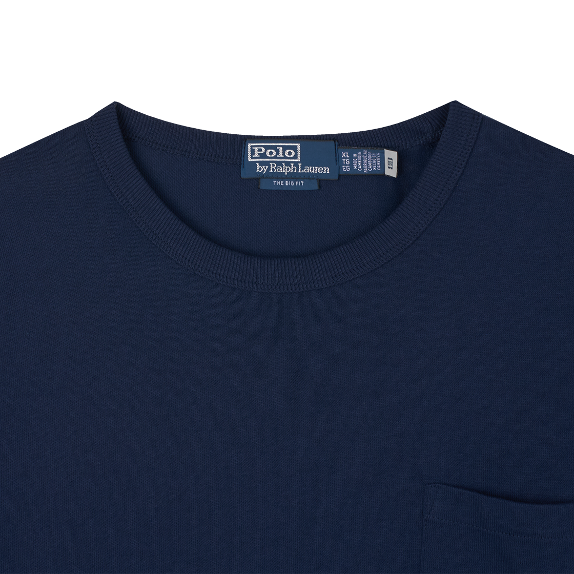KM5CTSSRLE0NY [30% 적립] Polo Ralph Lauren Big Fit Heavyweight Jersey T-Shirt Navy - 25FW - #3