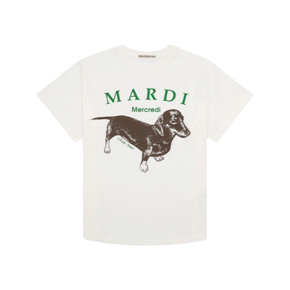 (W) 마르디 메크르디 딴지 티셔츠 아이보리((W) Mardi Mercredi Ddanji T-Shirt Ivory)