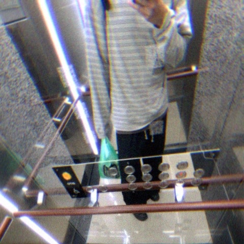 Polyteru Human Index Human Pajama Pants Ink, Polyteru Striped Long Sleeve Ecru 착용 스타일 - 1
