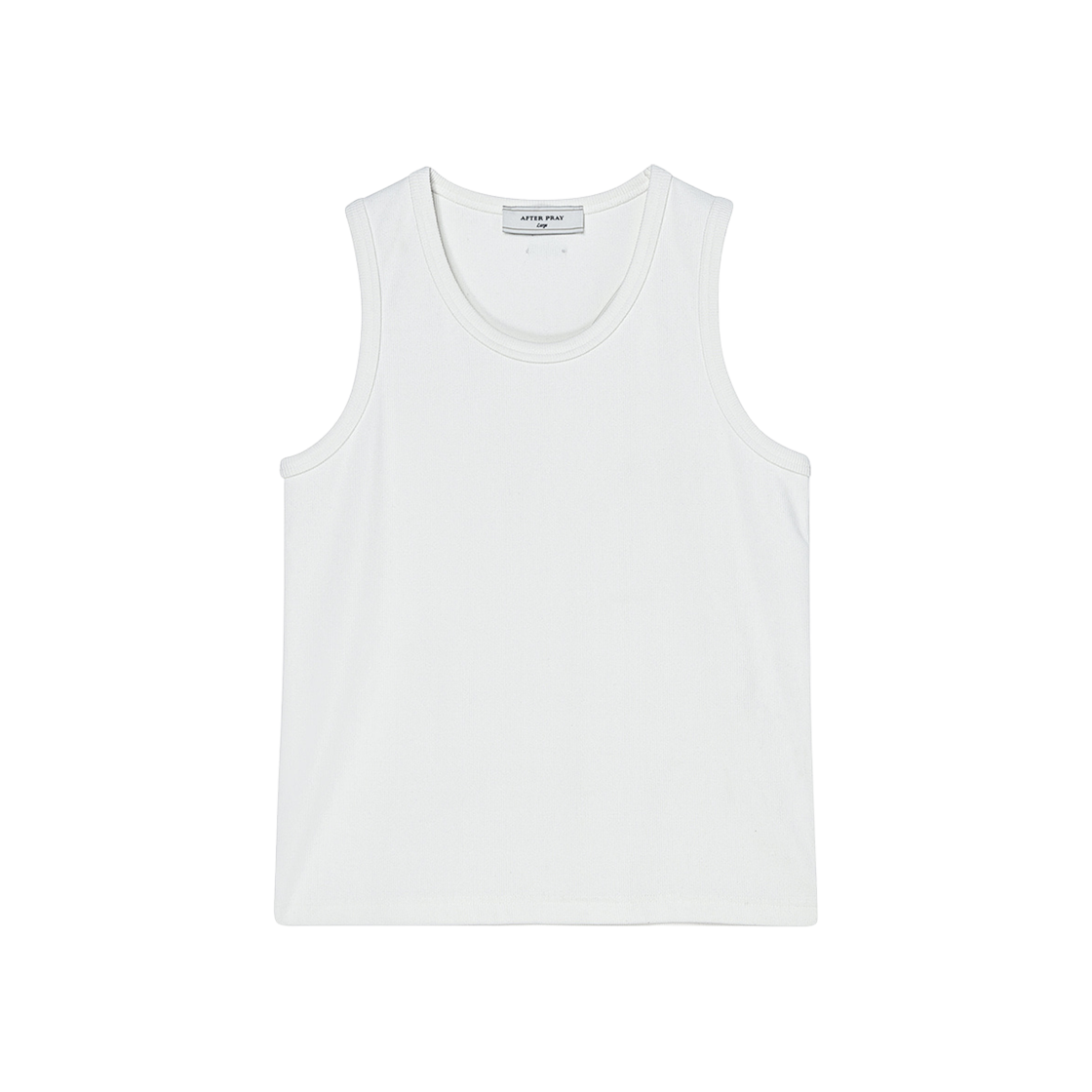 애프터 프레이 에센셜 슬리브 티셔츠 화이트(After Pray Essential Sleeveless T-Shirt White)