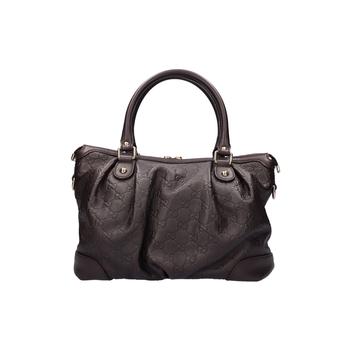 [C등급] 구찌 247902 시마 백 레더 브라운([C등급] Gucci Vintage Shima Bag in Leather Brown) - 3