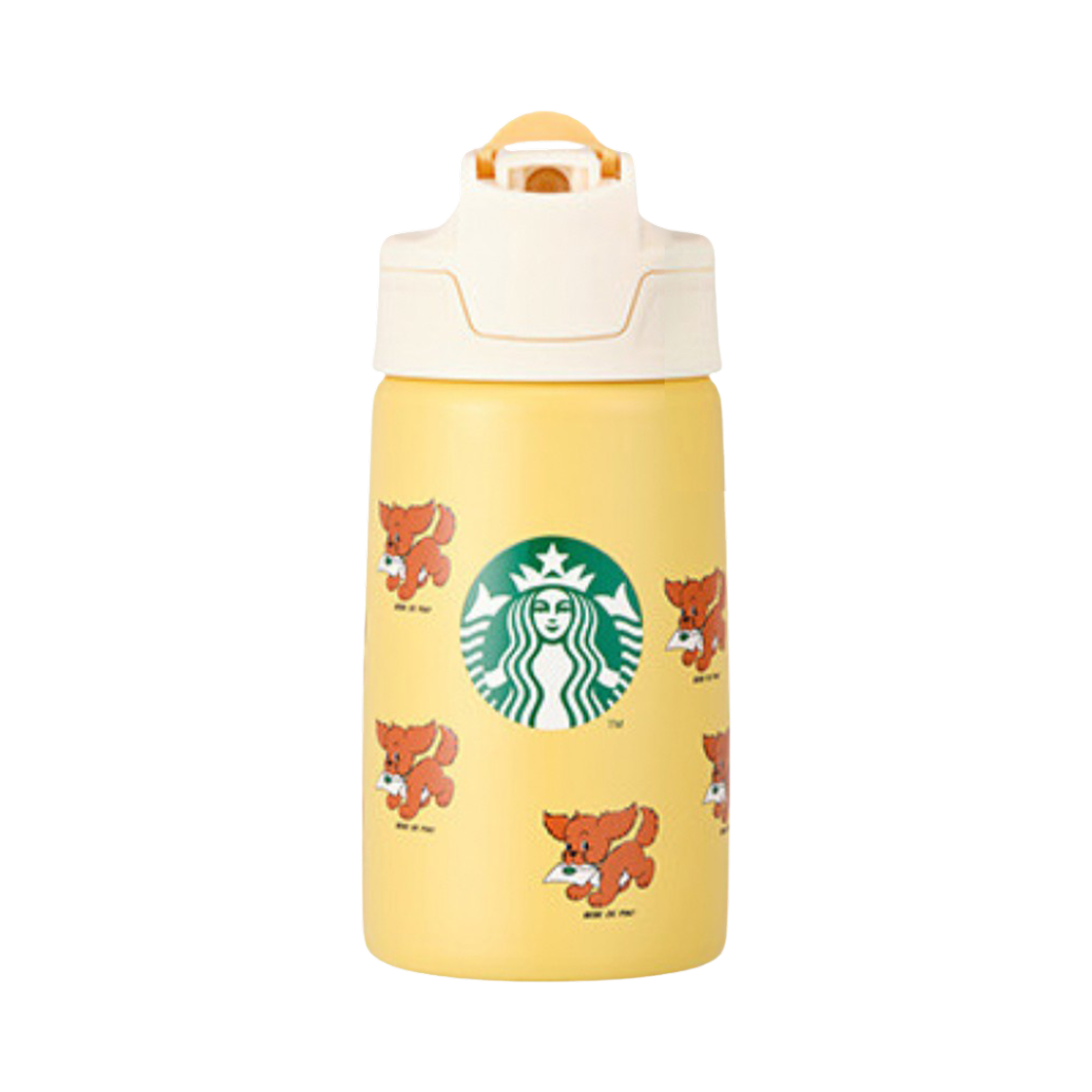 스타벅스 x 베베드피노 SS 니키 콜드컵 옐로우 370ml(Starbucks x Bebe De Pino SS Nikki Cold Cup Yellow 370ml)